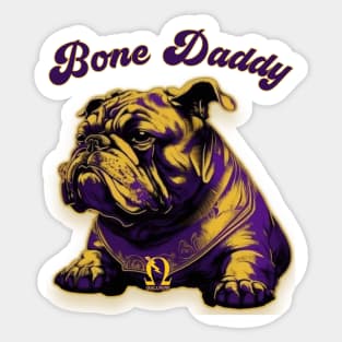 Bone Daddy (purple, top) Sticker